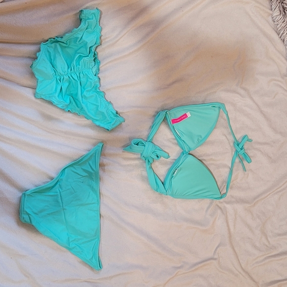 RARE Victoria's Secret Aqua Turquoise Bikini Set - Picture 9 of 9